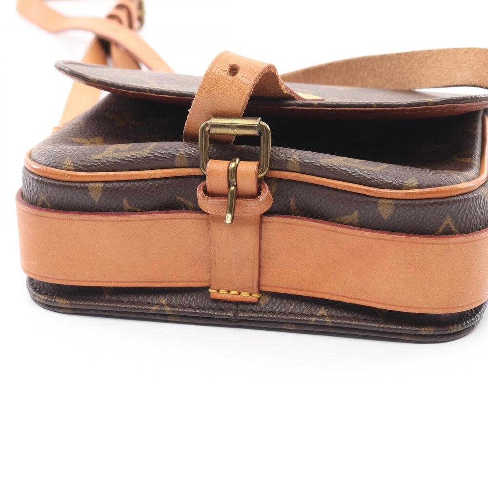 Louis Vuitton Cartouchiere Shoulder Bag Canvas Leather Monogram Brown - Picture 12 of 12